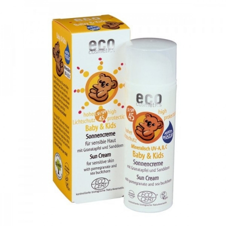Eco Cosmetics Krem na słońce faktor SPF 45 dla dzieci i niemowląt 50ml